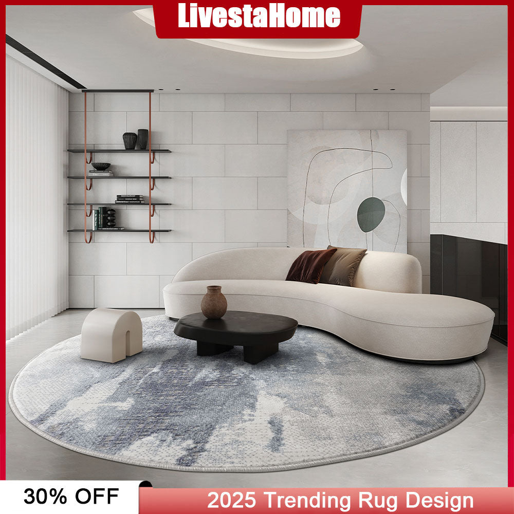 Washable Round Area Rug #G0R4