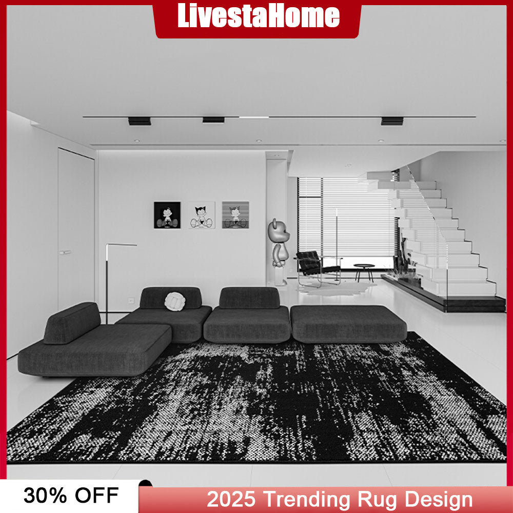 Carpet for Living Room Black Rugs #GUB01