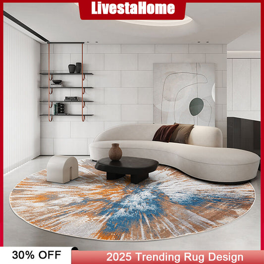 Washable Round Area Rug #G0R2