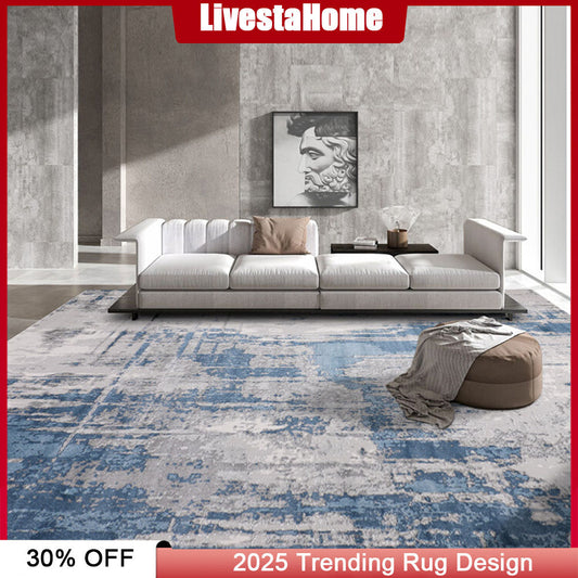 Modern Carpet Blue Rug #GU03A