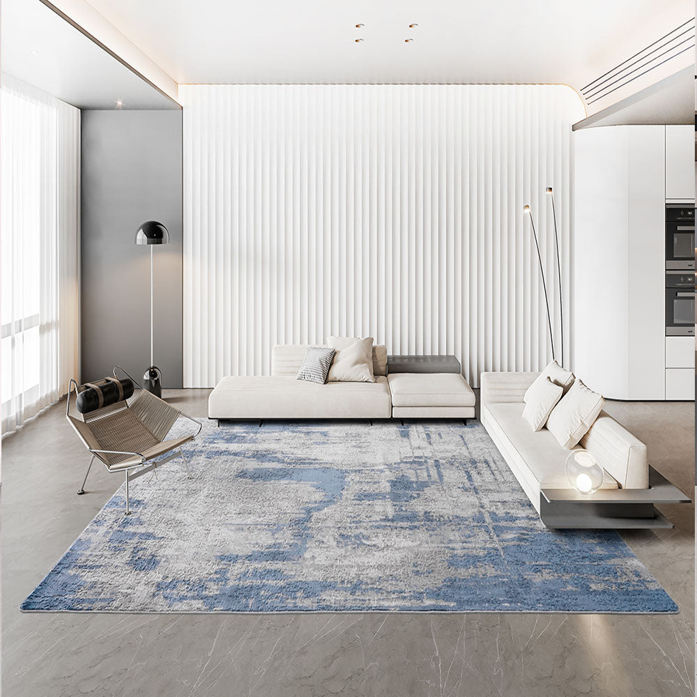 Modern Carpet Blue Rug #GU03A