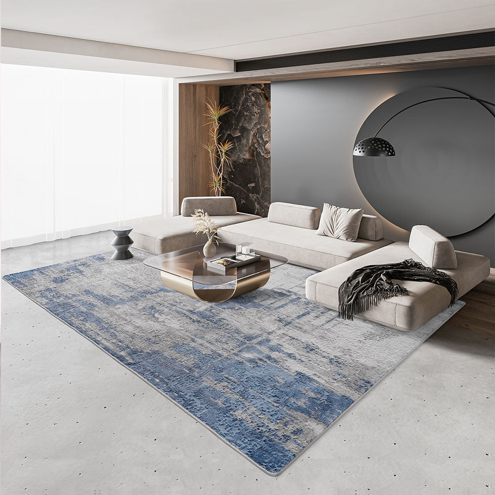 Modern Carpet Blue Rug #GU03A