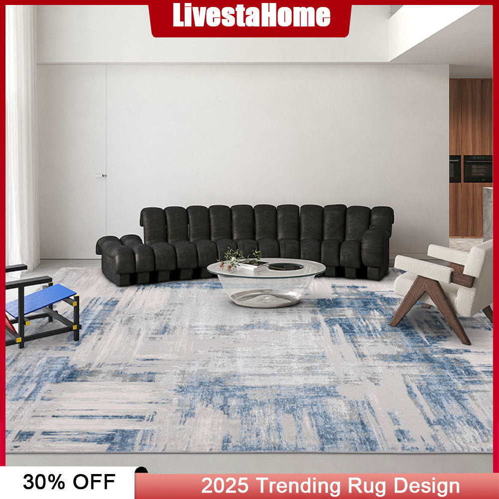 Modern Carpet Blue Rug #GU03B