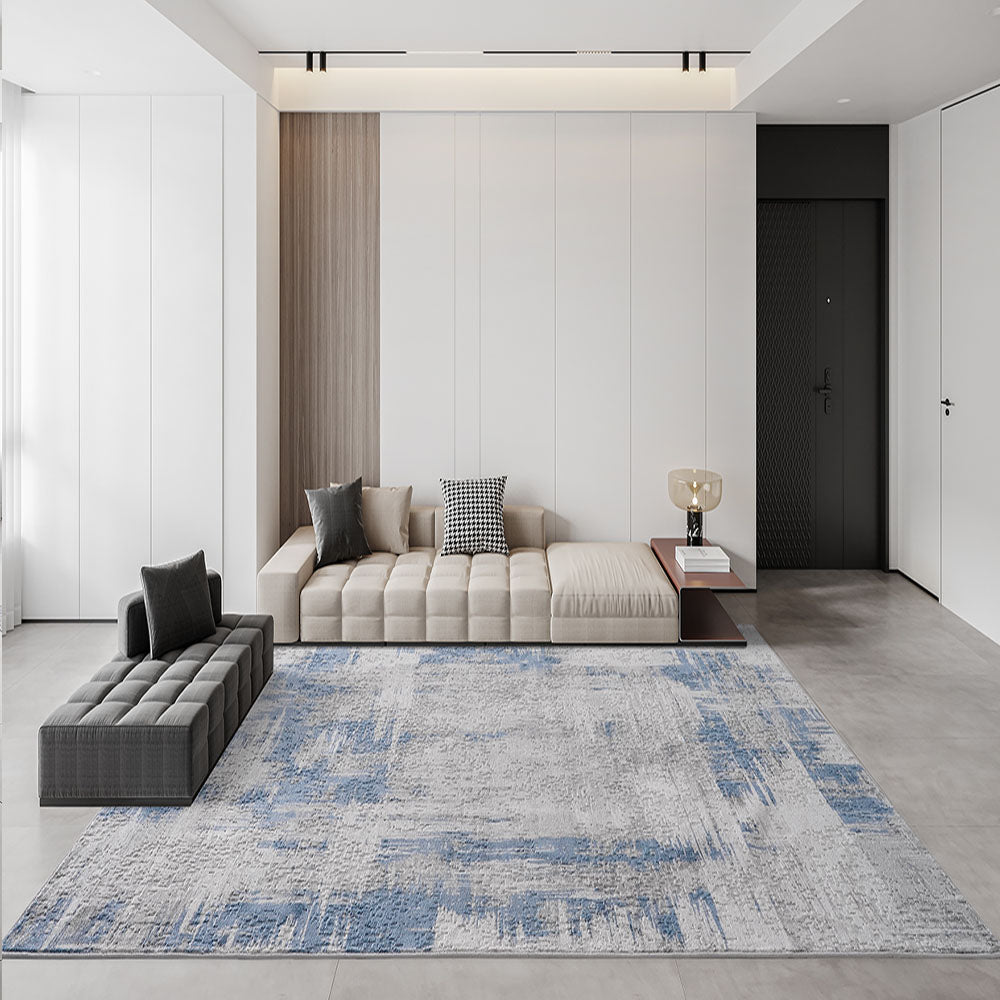 Modern Carpet Blue Rug #GU03B