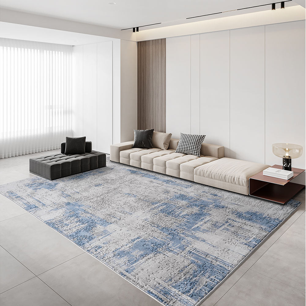 Modern Carpet Blue Rug #GU03B